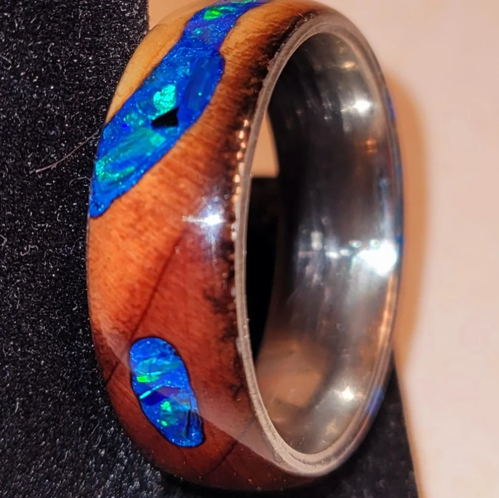 Handmade custom river ring - Picture 1 of 5